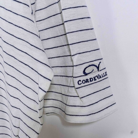 Polo Golf Ralph Lauren Striped Polo Shirt XL Cordevalle Linen Cotton Preppy - Picture 5 of 6